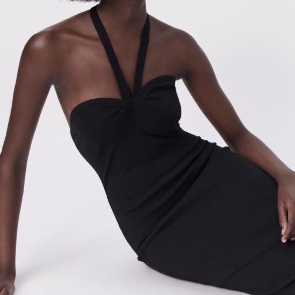 Zara Halter midi dress